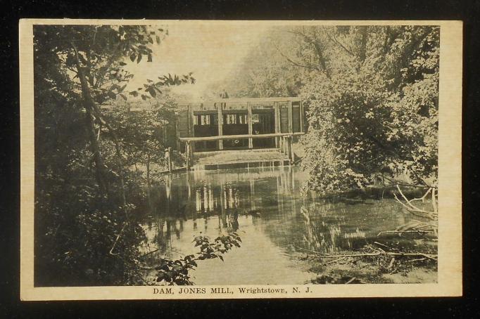 Wrightstown - Dam at Jones Mill - c 1910