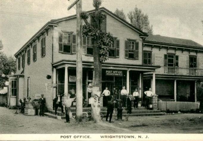 Wrightstown - Hanging at the post office - c 1840s