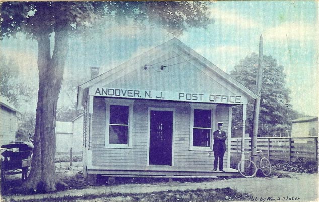 Andover - The Post Office - Published by William S Slater - 1909