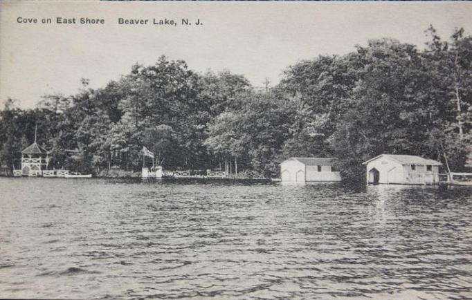 Beaver Lake - A cove on the East shore - c 1930