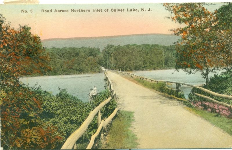 Branchville - The road across the northern inlet of Culver Lake