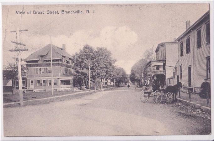 Branchville - view of broad street - c 1910