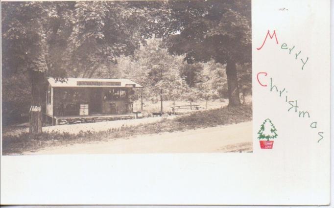 Colesville - Broadwells postcard store near base of High Point