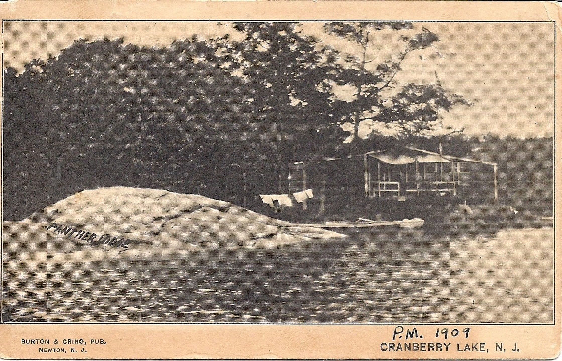 Cranberry Lake - Cottages and laundry on the lake - 1909