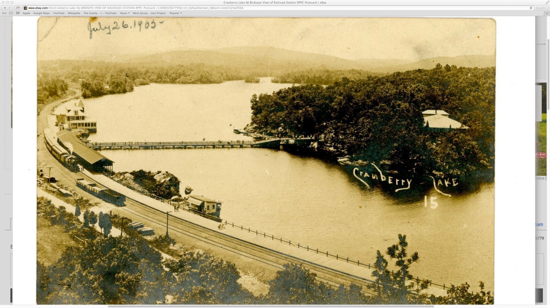Cranberry Lake - Overview of RR Station - c 1910