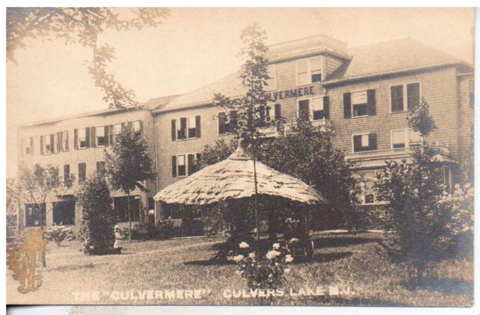 Culver Lake - Out front of the Culvermere - c 1910