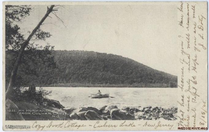 Culver Lake - View of Mount Normanock from the lake - 1906