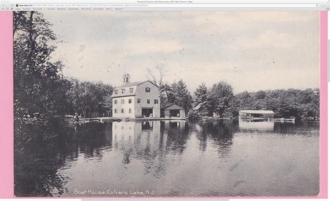 Culvers Lake - A view of the boathouse - 1907