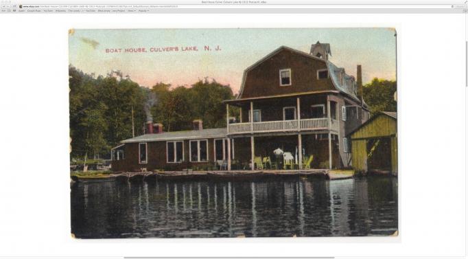 Culvers Lake - Boathouse on the lake - 1913