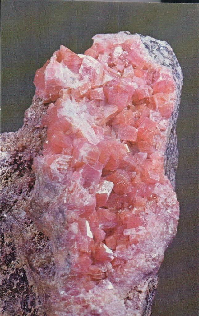 Franklin - Rhodonite crystals in matrix of calcite and who knows what else - 1960s