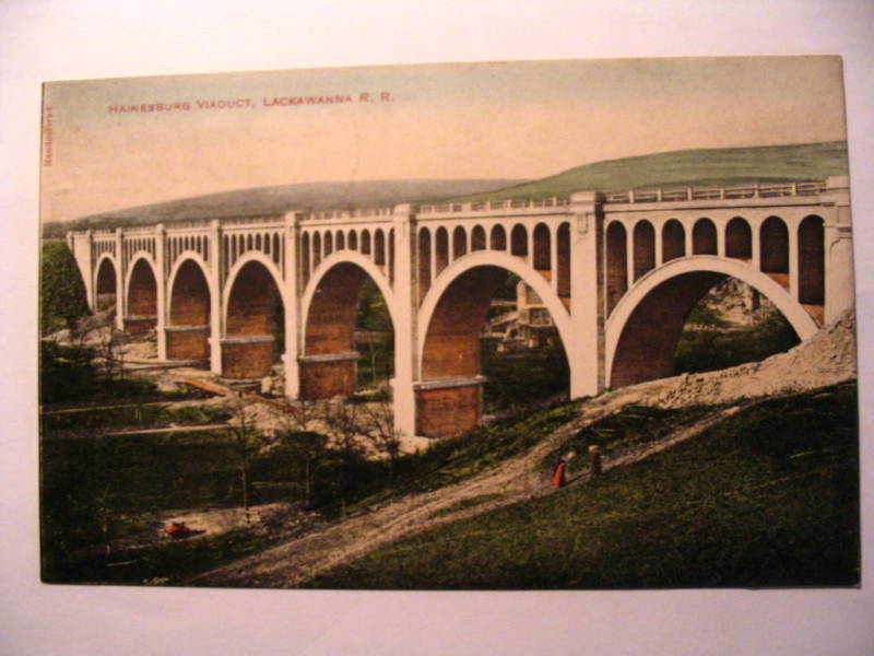 Hainesburg Viaduct - Lackawanna RR - 1908