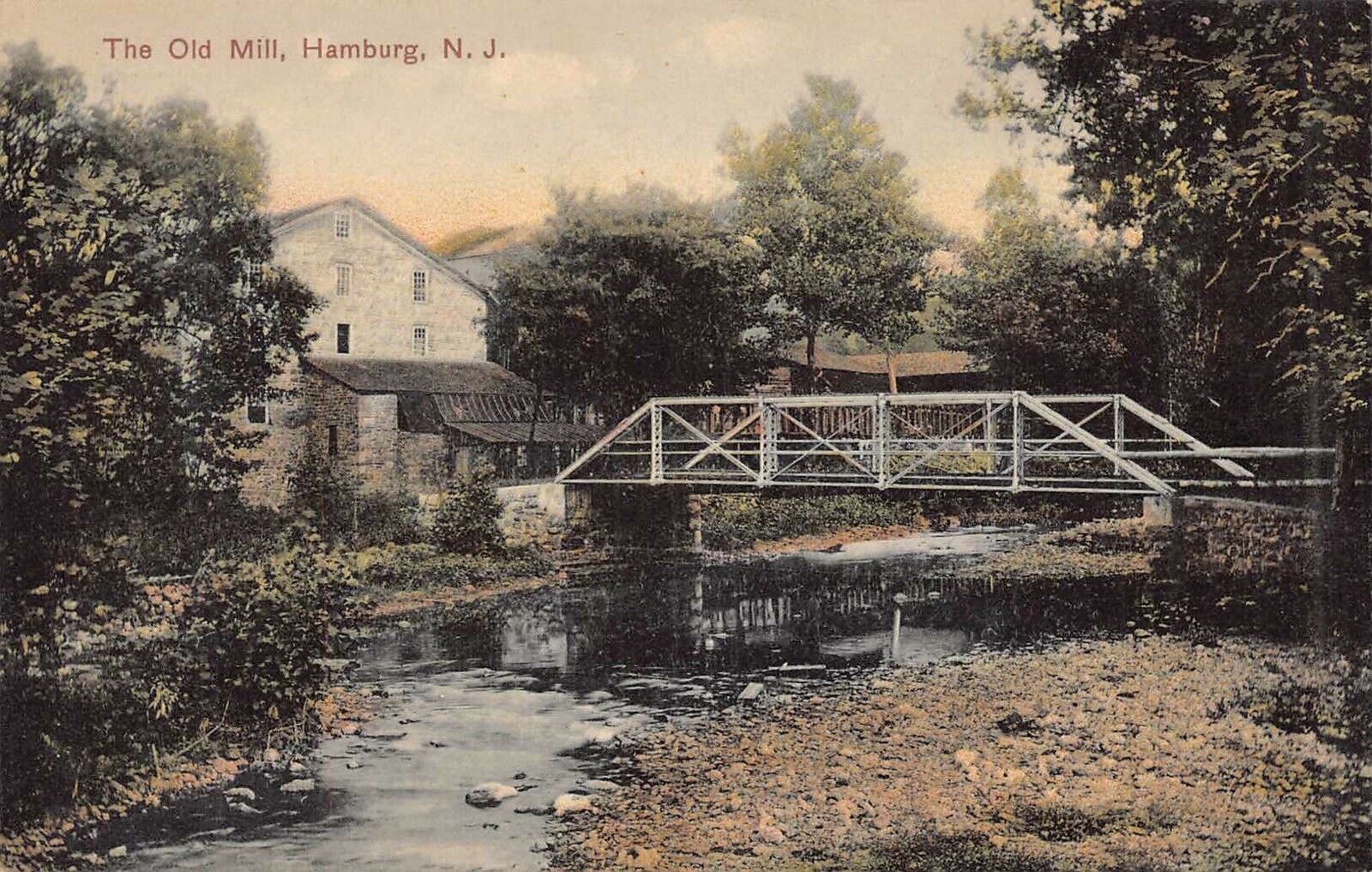 Hamburg - Sussex County - The Old Mill - c 1910
