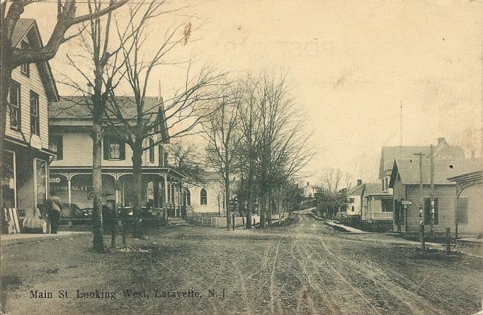 Lafayette - View of Main Street -  c 1910