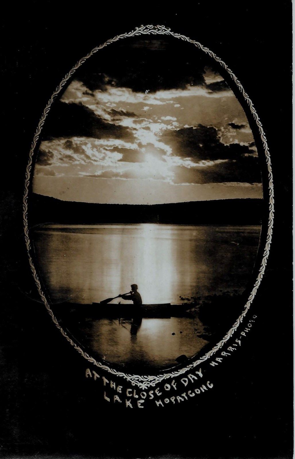 Lake Hopatcong - At close of day - c 1910 - Harris