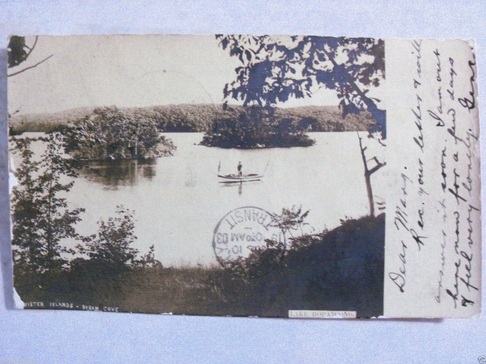 Lake Hopatcong - Byram Cove - Sister Islands - c 1910