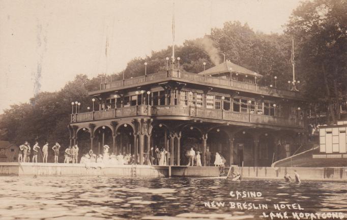 Lake Hopatcong - Casino at the New Breslin Hotel - c 1910