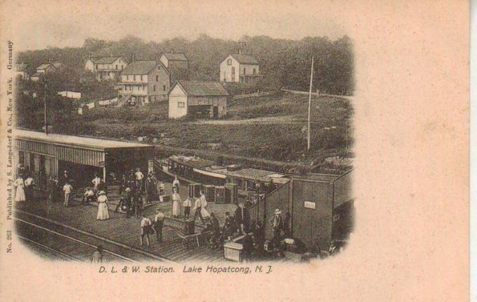Lake Hopatcong - DL and W Station - c 1910