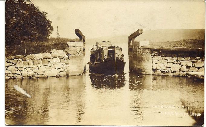 Lake Hopatcong - Entering the Morris Canal - c 1910