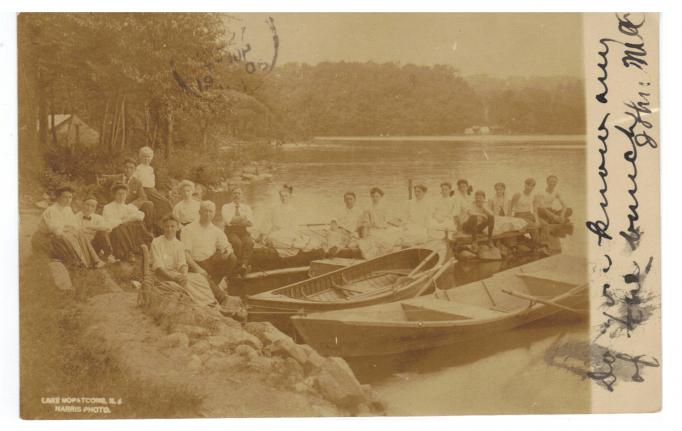 Lake Hopatcong - Folks in Boats - 1906