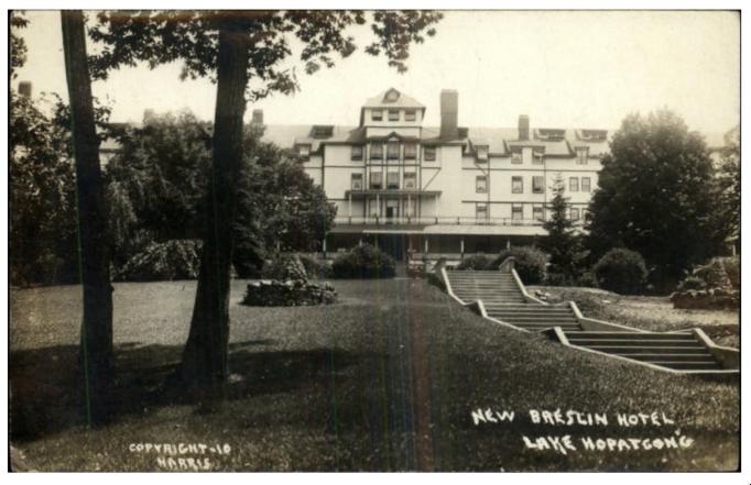 Lake Hopatcong - New Breslin Hotel - Harris - c 1910