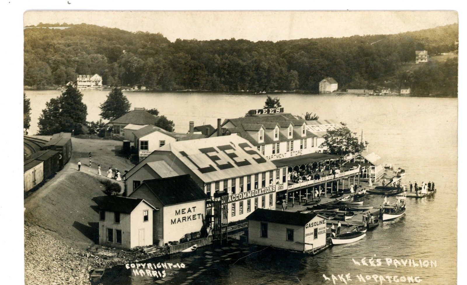 Lake Hopatcong - Pavilion by RR - WJ Harris - c 1910