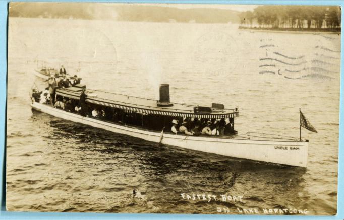 Lake Hopatcong - Steamer Uncle Dan - Fastest boat on the lake - WJ Harris - 1907