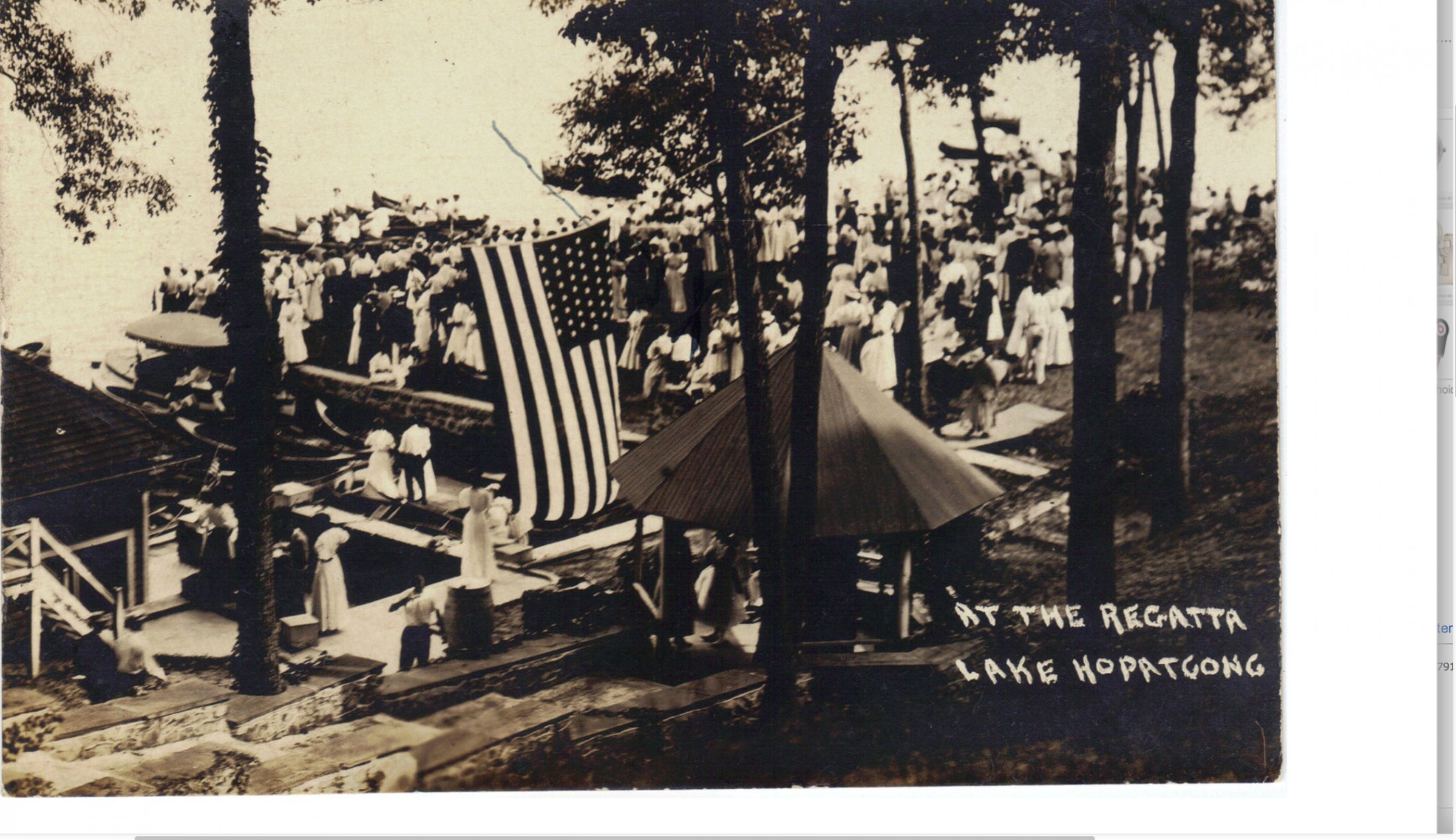 Lake Hopatcong - The Regatta - 1908
