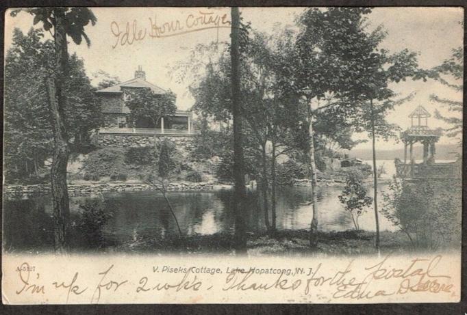 Lake Hopatcong - V Piseks Cottage - 1906