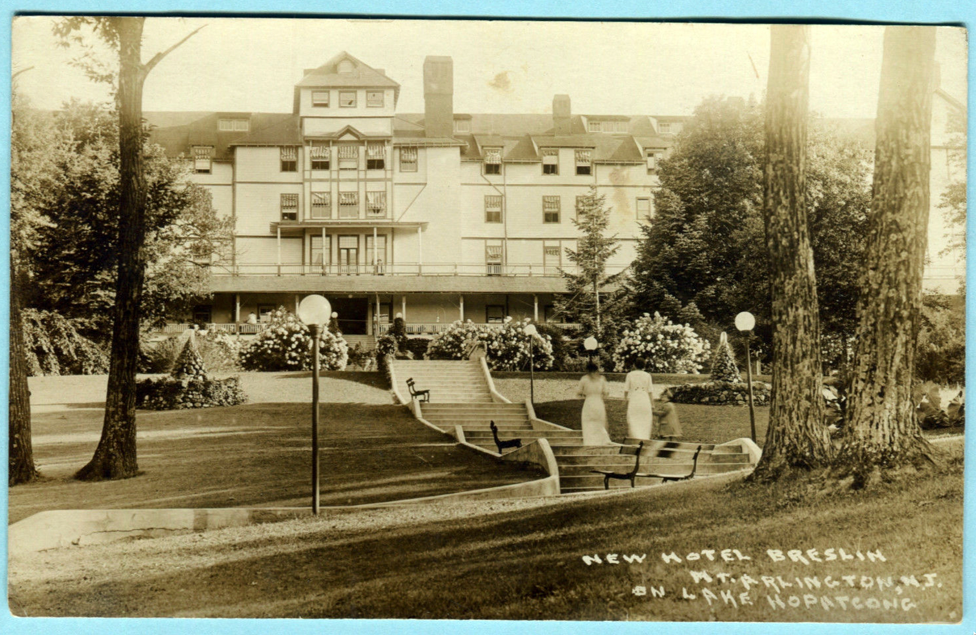 Lake Hopatcong - View of the Hotel Breslin - 1910