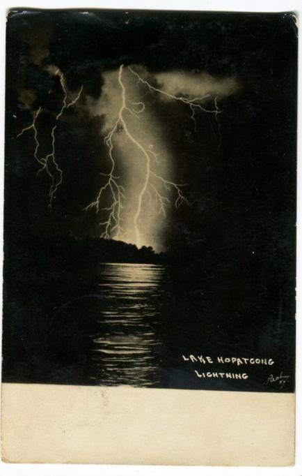 Lake Hpatcong - Lightning on the lake - 1911