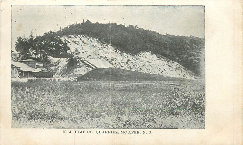 McAfee - New Jersey Lime Company Quarries - 1905