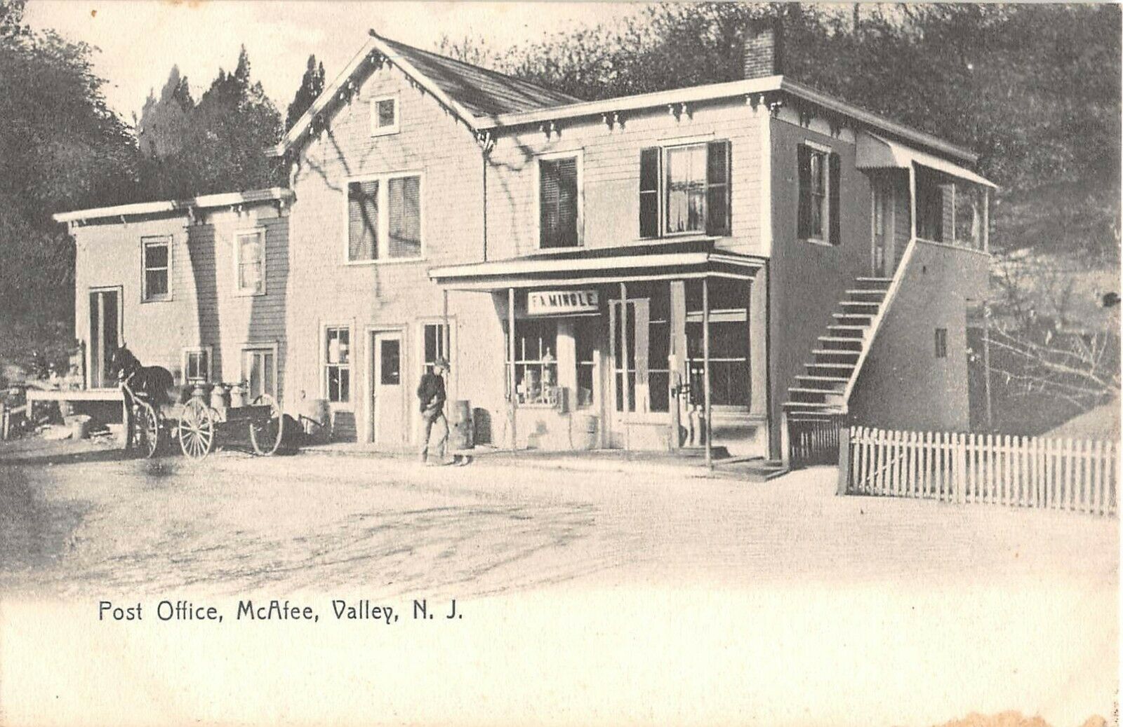 McAfee Valley - Sore and Post Office - 1908