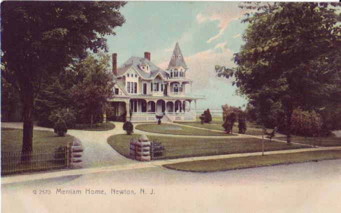 Newton -  Merriam Home  - c 1910