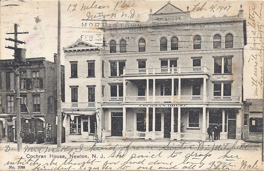 Newton - A view of the Cochran House - c 1910