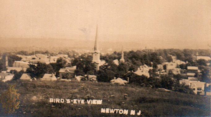 Newton - Birds eye view from Smiths Hill by Ayers and Smith - 1905