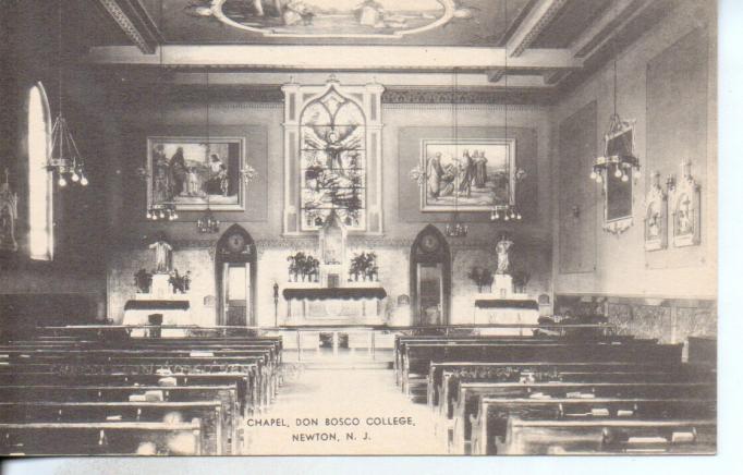 Newton - Interior of the Chapel at Don Bosco College  -1940s