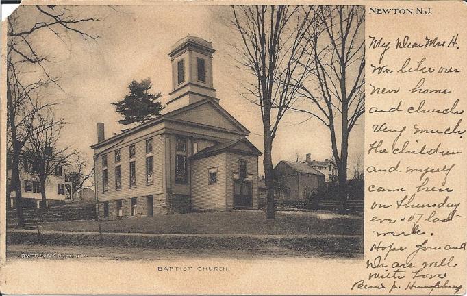 Newton - Newton Baptist Church - Pub by Ryersons Phamacy - c 1910