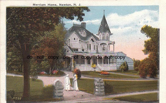 Newton - The Merriam residence - c 1910