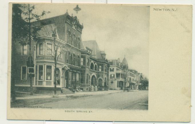 Newton - The view along Spring Street - 1909
