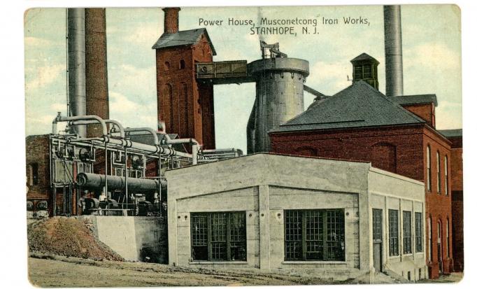 Stanhope - Power House at Musconetcong Iron Works - c 1910