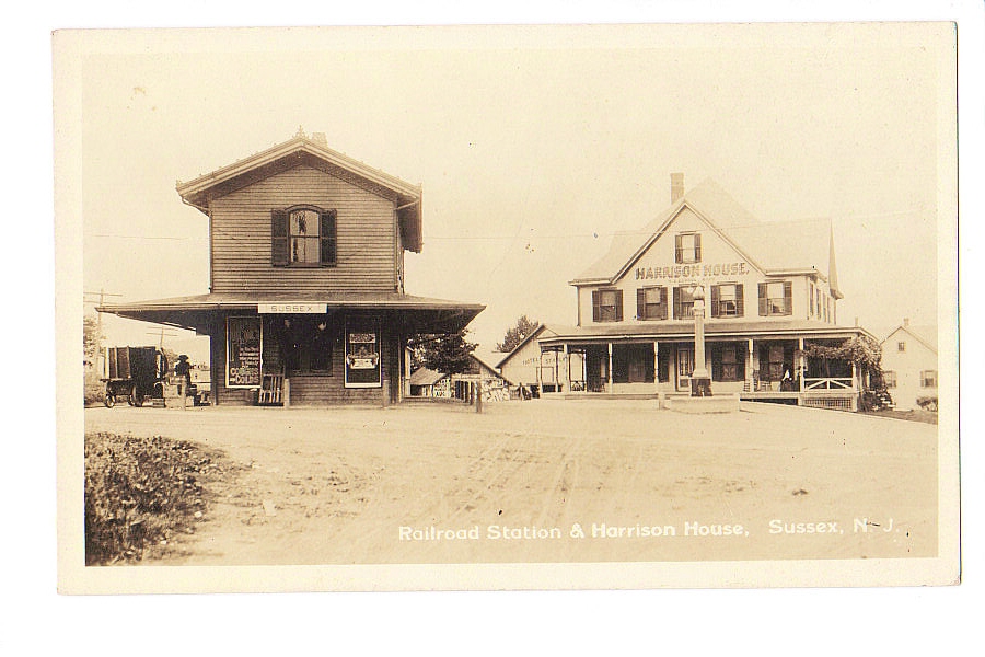 Sussex - Railroad Depot and Hotel - 1900s