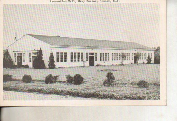 Sussex - Recreation Hall at Camp Sussex - 1920s-