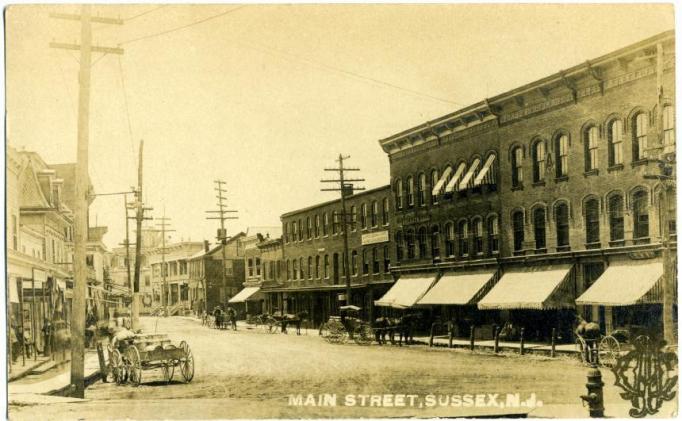 Sussex - Shot of Main Street - c 1910
