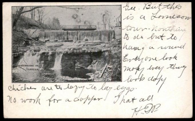 Sussex vicinity - Woodbourne Falls - c 1910