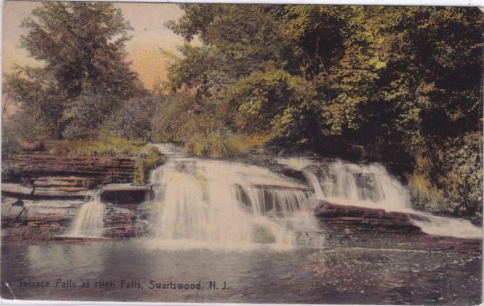 Swartzwood - Terrace Falls at High Falls - 1909