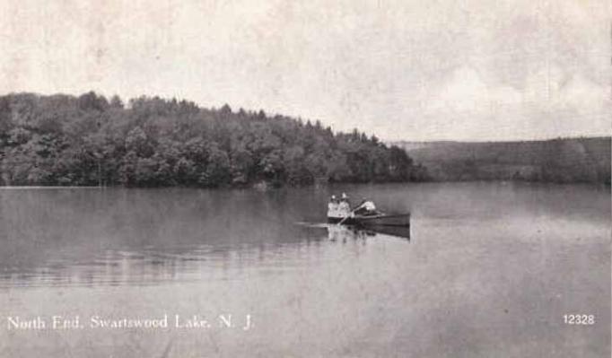 Swartzwood Lake - Boating at the north end ofthe lake - 1900s-10s