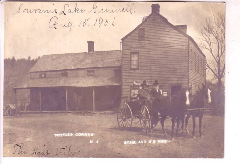 Tuttles Corner - First US Mail Coach - 1906
