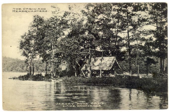 Vernon - Lake Wayaqanda - Jersey Boys Camp - Cabin and HQ - c 1910