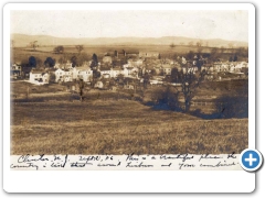 Clinton - A birds eye view of the town - c 1910