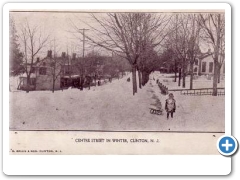 Clinton - Centre Street In Winter - 1905
